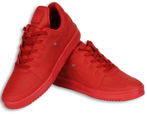 rode schoenen heren sneakers